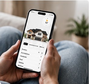 A buyer exploring a home on their phone